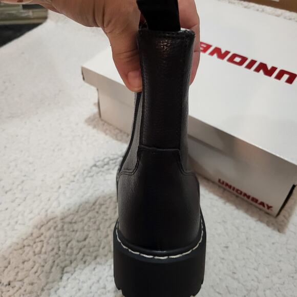 NEW UNIONBAY Women's Hayden-2 Ankle Boot BLACK SIZE 6.5 - Picture 5 of 8